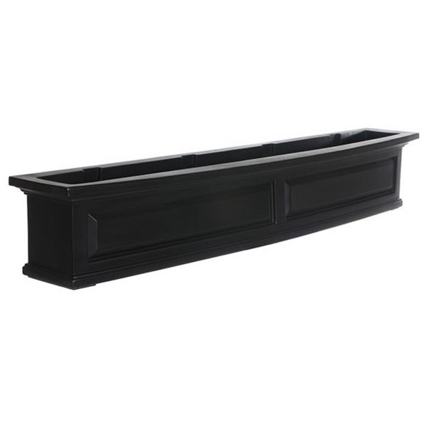 Lawnitator 4832B Nantucket 5 ft. Window Box - Black LA2621775